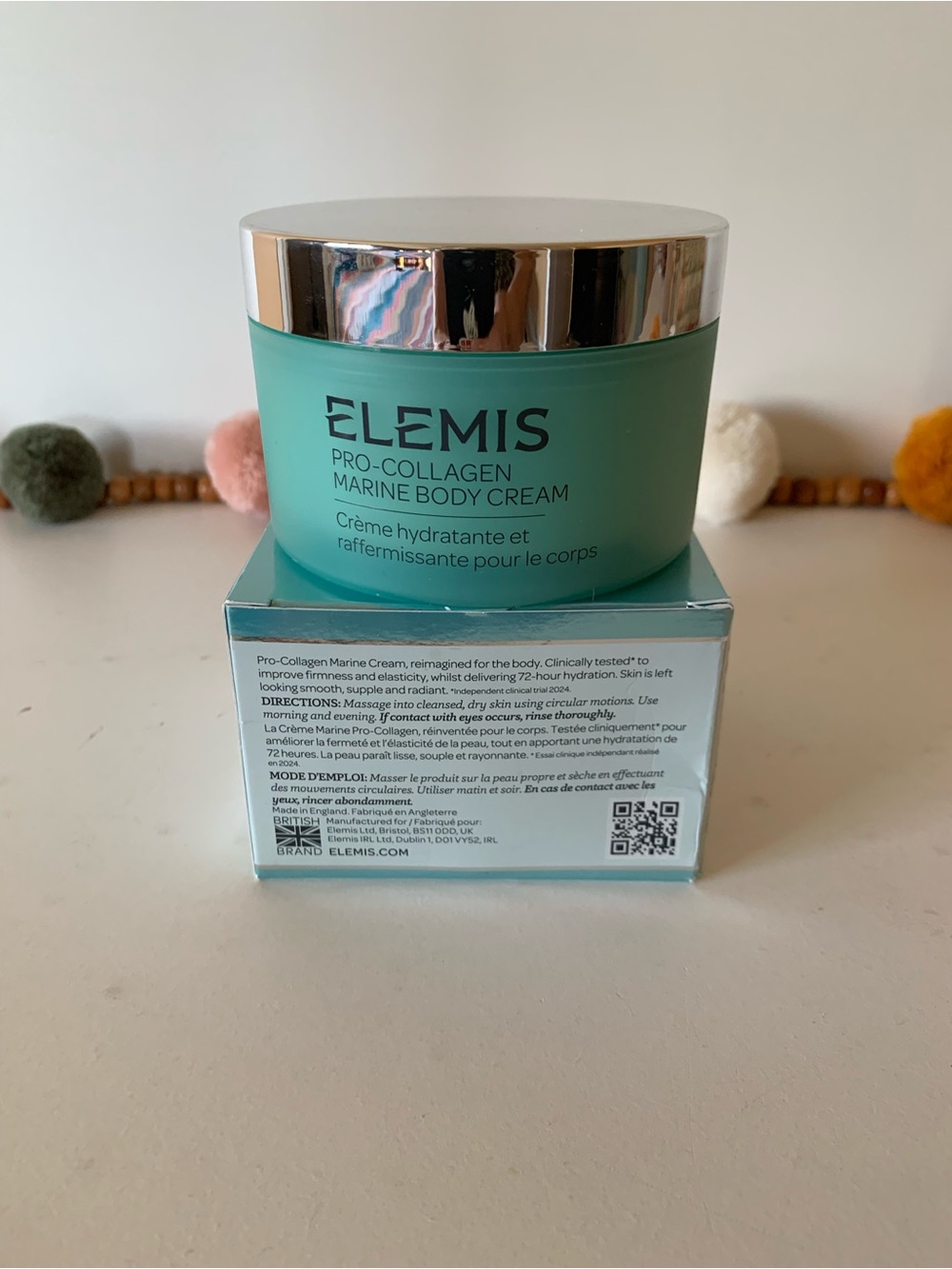 ELEMIS Pro-Collagen Marine Body Cream - Teal Jar with Silver Lid